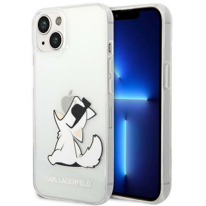 Оригинален твърд гръб KARL LAGERFELD Choupette Fun KLHCP14MCFNRC - iPhone 14 Plus прозрачен - Img 1
