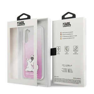Оригинален твърд гръб KARL LAGERFELD Choupette Fun KLHCS21MCFNRCPI - Samsung Galaxy S21+ 5G розов - Img 8