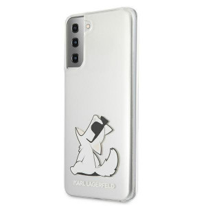 Оригинален твърд гръб KARL LAGERFELD Choupette Fun KLHCS21MCFNRC - Samsung Galaxy S21+ 5G прозрачен - Img 2