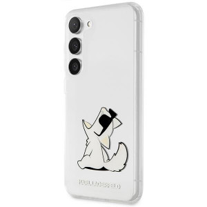 Оригинален твърд гръб KARL LAGERFELD Choupette Fun KLHCS23MCFNRC - Samsung Galaxy S23+ прозрачен - Img 2