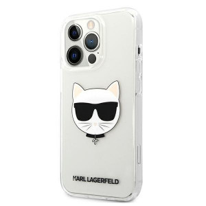 Оригинален твърд гръб KARL LAGERFELD Choupette Head KLHCP13XCTR - iPhone 13 Pro Max прозрачен - Img 2
