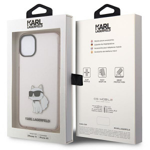 Оригинален твърд гръб KARL LAGERFELD Ikonik Choupette KLHCN61HNCHTCP - iPhone 11 розов - Img 8