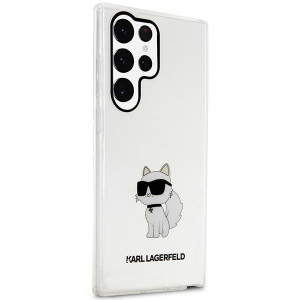 Оригинален твърд гръб KARL LAGERFELD Ikonik Choupette KLHCS23LHNCHTCT - Samsung Galaxy S23 Ultra прозрачен - Img 4