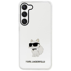 Оригинален твърд гръб KARL LAGERFELD Ikonik Choupette KLHCS23MHNCHTCT - Samsung Galaxy S23+ прозрачен - Img 3