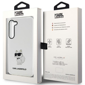 Оригинален твърд гръб KARL LAGERFELD Ikonik Choupette KLHCS23SHNCHTCT - Samsung Galaxy S23 прозрачен - Img 8