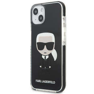 Оригинален твърд гръб KARL LAGERFELD Ikonik Karl KLHCP13STPEIKK - iPhone 13 mini черен - Img 2