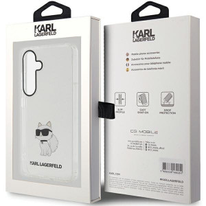 Оригинален твърд гръб KARL LAGERFELD IML Choupette KLHCS24MHNCHTCT - Samsung Galaxy S24+ прозрачен - Img 8