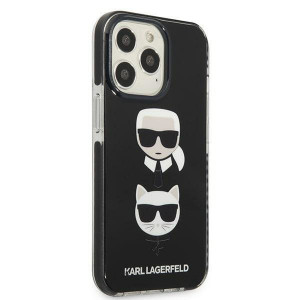 Оригинален твърд гръб KARL LAGERFELD Karl & Choupette Head KLHCP13XTPE2TK - iPhone 13 Pro Max черен - Img 4