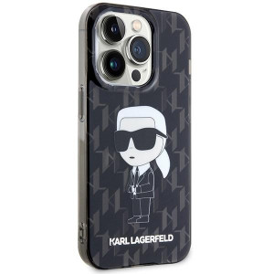 Оригинален твърд гръб KARL LAGERFELD Monogram Ikonik - iPhone 15 Pro Max прозрачен - Img 4
