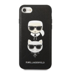 Оригинален твърд гръб KARL LAGERFELD Saffiano Karl & Choupette Head KLHCI8SAKICKCBK - iPhone 7 / 8 / SE (2nd gen) / SE (3rd gen) черен - Img 3