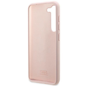 Оригинален твърд гръб KARL LAGERFELD Silicone Ikonik KLHCS23SSNIKBCP - Samsung Galaxy S23 розов - Img 7
