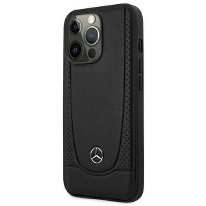 Оригинален твърд гръб MERCEDES Leather Urban MEHCP15LARMBK - iPhone 15 Pro черен - Img 2