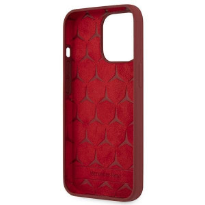 Оригинален твърд гръб MERCEDES Silicone MEHCP13LSILRE - iPhone 13 Pro червен - Img 7