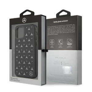 Оригинален твърд гръб MERCEDES Stars MEHCP12LESPBK - iPhone 12 Pro Max сребрист - Img 8