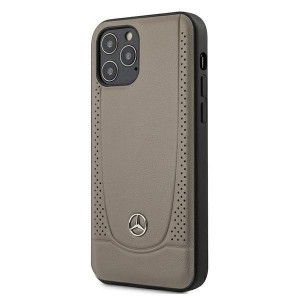 Оригинален твърд гръб MERCEDES Urban MEHCP12LARMBR - iPhone 12 Pro Max кафяв - Img 2