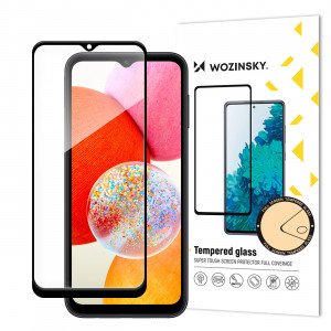 Плосък закален стъклен протектор 9H WOZINSKY - Samsung A15 / A15 5G с черна рамка - Img 1