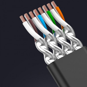 Плосък интернет кабел UGREENRJ45 cat.7 STP LAN 10 Gb/s 10m черен (NW106 11265) - Img 20