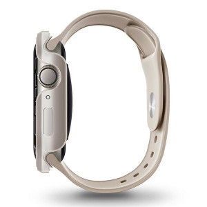 Подсилен алуминиев калъф за корпус UNIQ Valencia - Apple Watch 40mm SE / 41mm Series 8 / 41mm Series 7 / 40mm Series 6 / 40mm Series 5 / 40mm Series 4 starlight - Img 2