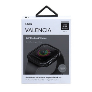 Подсилен алуминиев калъф за корпус UNIQ Valencia - Apple Watch 44mm Series 5 / 44mm Series 4 бронзово сив - Img 4
