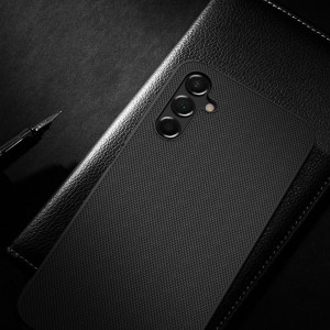 Подсилен гръб с гел рамка NILLKIN Textured - Samsung Galaxy A14 / A14 5G черен - Img 16