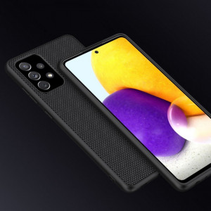 Подсилен гръб с гел рамка NILLKIN Textured - Samsung Galaxy A72 черен - Img 9