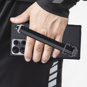 Подсилен гръб с каишка за китка Nillkin Strap - Samsung Galaxy S23 Ultra син - Img 11