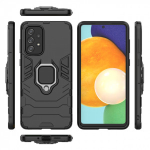 Подсилен гръб с магнитна стойка Ring Armor - Samsung Galaxy A73 5G черен - Img 5