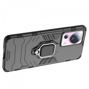 Подсилен гръб с магнитна стойка Ring Armor - Xiaomi 13 Lite черен - Img 11