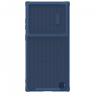 Подсилен гръб с подвижно покритие за камерата NILLKIN Textured S - Samsung Galaxy S23 Ultra син - Img 2