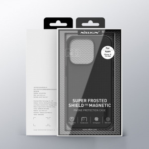 Подсилен гръб NILLKIN Super Frosted Shield Pro MagSafe - iPhone 14 Pro Max черен - Img 5
