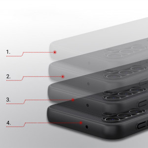 Подсилен гръб NILLKIN Super Frosted Shield - Samsung Galaxy A14 / A14 5G черен - Img 14