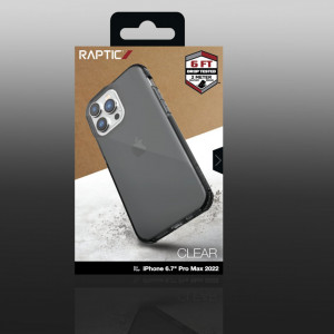 Подсилен гръб Raptic X-Doria Clear - iPhone 14 Pro Max черен - Img 3