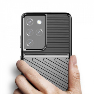 Подсилен гръб Thunder - Samsung Galaxy S22 Ultra черен - Img 2
