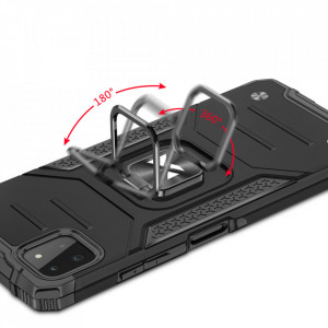 Подсилен гръб WOZINSKY Ring Armor със стойка - Samsung Galaxy A22 silver - Img 7