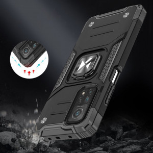 Подсилен гръб WOZINSKY Ring Armor със стойка - Samsung Galaxy A72 червен - Img 3