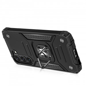 Подсилен гръб WOZINSKY Ring Armor със стойка - Samsung Galaxy S23+ черен - Img 20