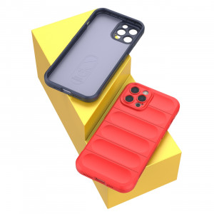 Подсилен гъвкав гръб Magic Shield - iPhone 12 Pro Max тъмносин - Img 19
