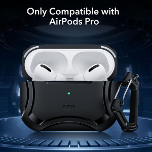 Подсилен калъф за слушалки ESR Cyber Armor Halolock MagSafe - AirPods Pro 1 / 2 черен - Img 2