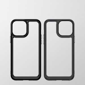 Прозрачен гръб с гел рамка Outer Space - iPhone 13 Pro син - Img 2