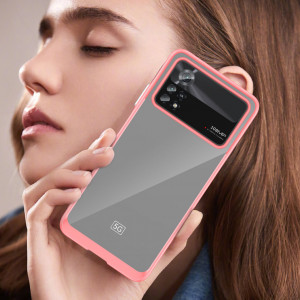 Прозрачен гръб с гел рамка Outer Space - Xiaomi Poco X4 Pro 5G червен - Img 3
