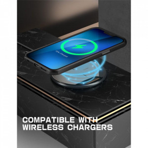 Прозрачен калъф 360° с рамка SUPCASE Unicorn Beetle Edge MagSafe - iPhone 14 Plus черен - Img 9