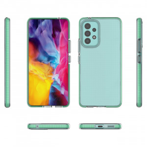 Прозрачен силиконов гръб с цветен кант Spring - Samsung Galaxy A73 5G светлорозов - Img 2