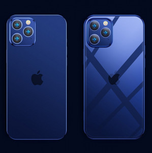 Прозрачен ултратънък гръб JOYROOM New Beautiful с цветна рамка - iPhone 12 Pro Max зелен - Img 4