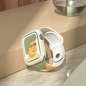 Силиконова каишка Moro - Apple Watch 44mm SE / 44mm Series 6 / 44mm Series 5 / 44mm Series 4 / 42mm Series 3 / 42mm Series 2 (6) камуфлаж - Img 5