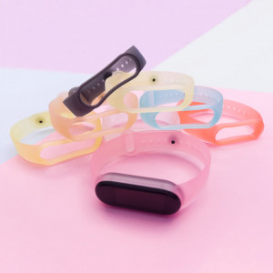 Силиконова каишка Silicone - Xiaomi Mi Band 5 златен - Img 5