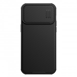 Силиконов гръб с подвижно покритие за камерата NILLKIN CamShield S - iPhone 14 Pro Max черен - Img 1
