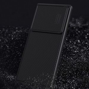 Силиконов гръб с подвижно покритие за камерата NILLKIN CamShield S - Samsung Galaxy S23 Ultra син - Img 11
