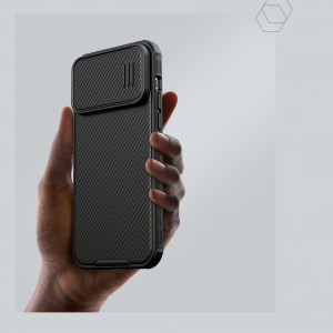 Силиконов гръб с подвижно покритие за камерата NILLKIN CamShield S - iPhone 14 Pro Max зелен - Img 14