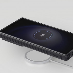 Силиконов гръб с подвижно покритие за камерата NILLKIN CamShield S MagSafe - Samsung Galaxy S23 Ultra черен - Img 13
