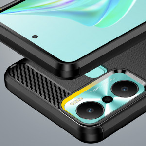 Силиконов гръб Carbon - Infinix Hot 20 Play черен - Img 6